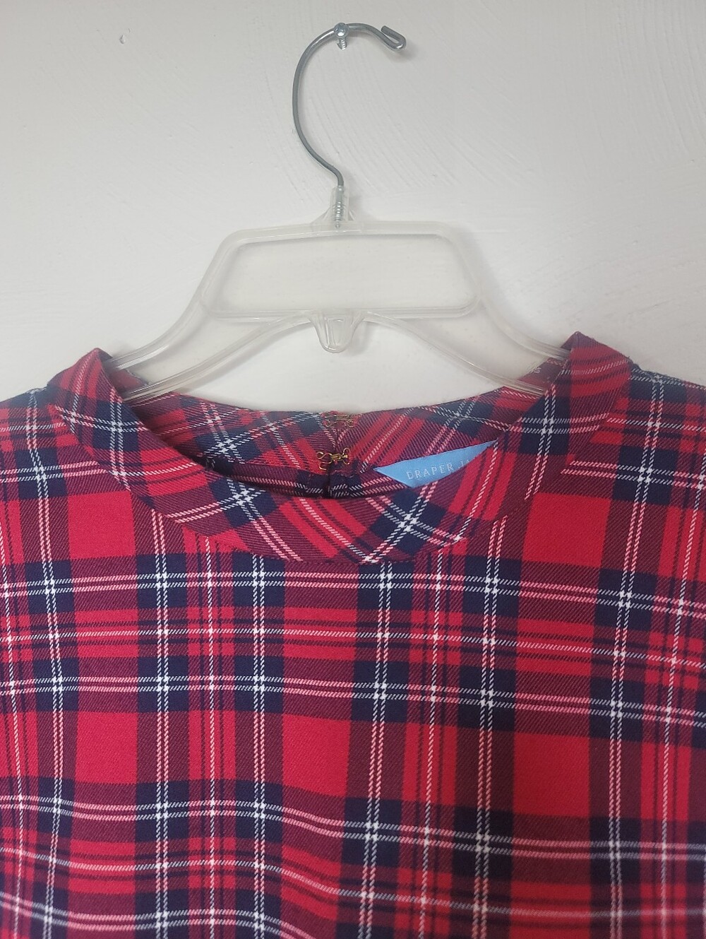 Draper James Angie Plaid Bow Back Top Size XL - Picture 4 of 9